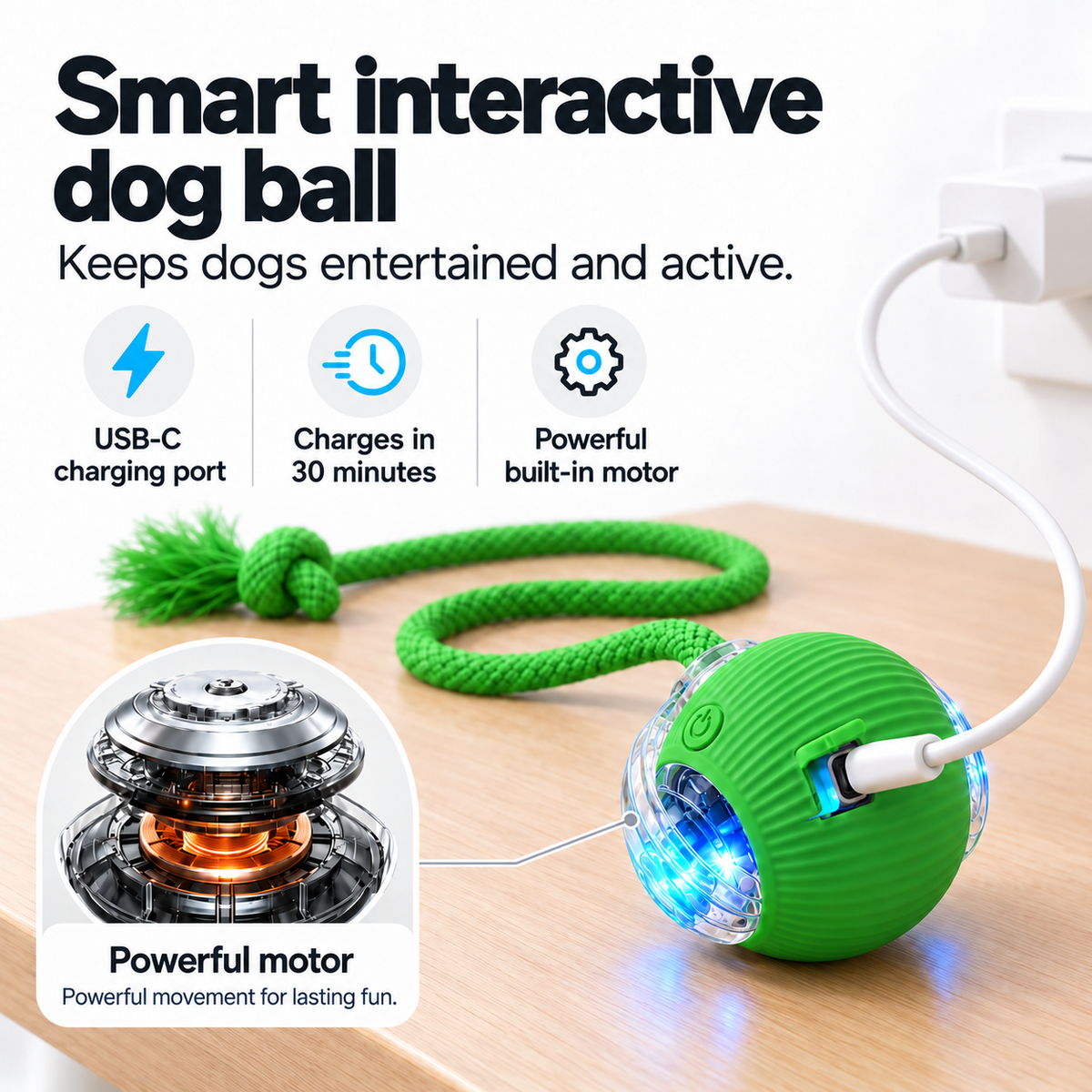 CatchMe — Smart Interactive Chase Ball for Dogs
